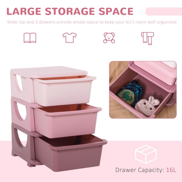Kids Storage Unit Dresser (Swiship-Ship)（Prohibited by WalMart）
