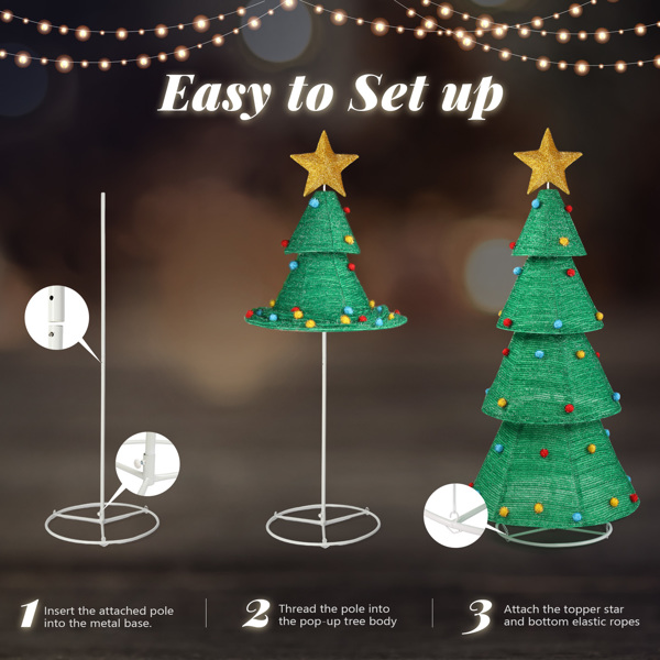 Lighted Pop-Up Christmas tree