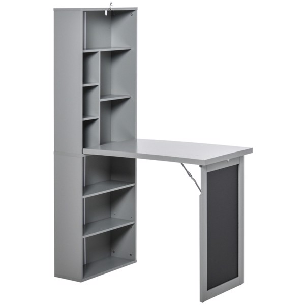 Wall Mount Desk Cabinet-Grey ( Amazon Shipping)（Prohibited by WalMart）