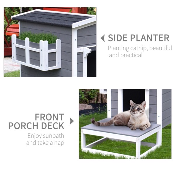 Wooden Cat House (Swiship-Ship)（Prohibited by WalMart）