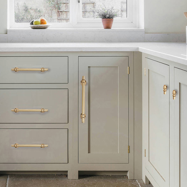 现代简约双色拼接轻奢欧式衣柜橱柜门把手抽屉鞋柜家具五金拉手 金96mm孔距 10pcs(周末不发货)-5