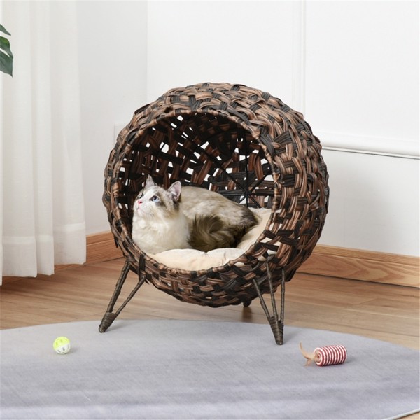 Cat Bed/Cat House -Brown (Swiship-Ship)（Prohibited by WalMart）