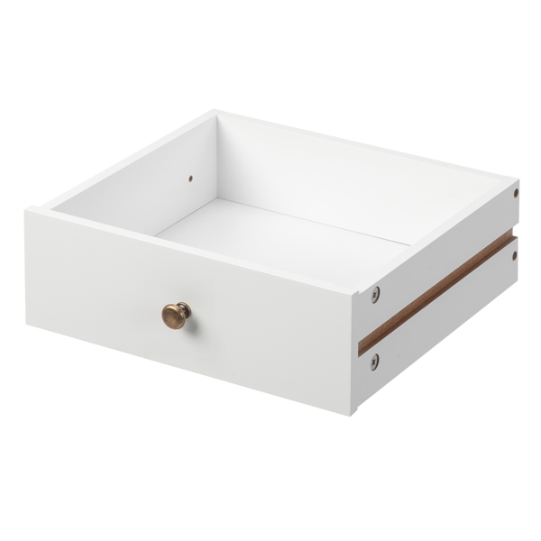 European Bedside Table-Three Pumps White