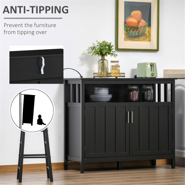 Kitchen Cabinet-BLACK ( Amazon Shipping)（Prohibited by WalMart）