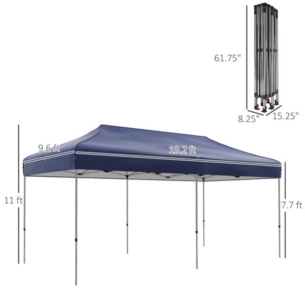 Pop Up Canopy Tent-Dark Blue (Swiship-Ship)（Prohibited by WalMart）