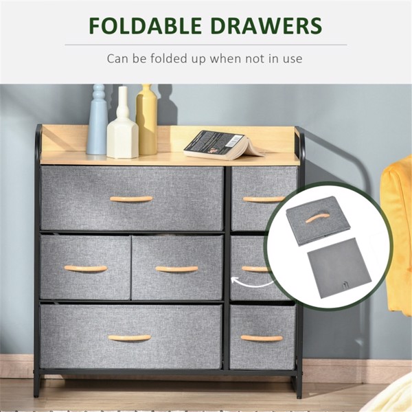 Kitchen Storage Cabinet/Fabric Cabinet-Light Grey ( Amazon Shipping)（Prohibited by WalMart）