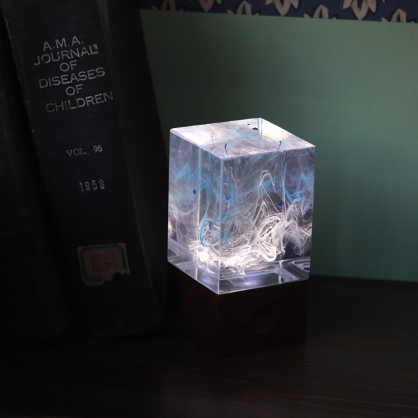 Resin Table Lamp - Ice,Table lamp,gifts