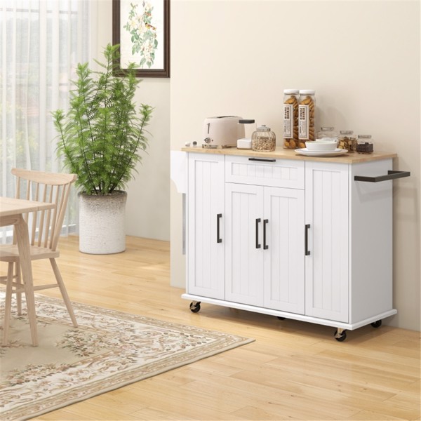 Kitchen Cart/Storage cabinet (Swiship-Ship)（Prohibited by WalMart）