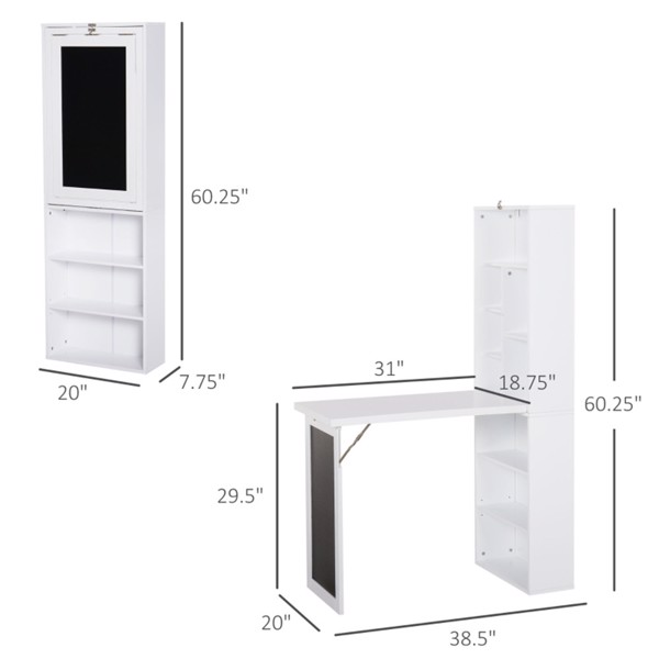 Wall Mount Desk Cabinet ( Amazon Shipping)（Prohibited by WalMart）