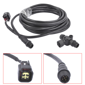 Engine Interface Cable w/ \\"T\\" 4Pin Data Connector 6 Meter For Yamaha NMEA 2000 2006-2023 000-0120-37 