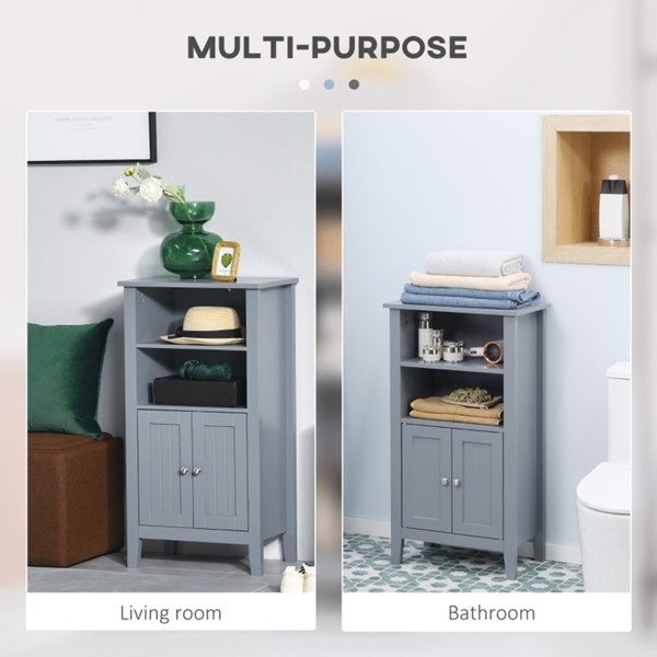 Bathroom Storage Cabinet-Dark Grey (Swiship-Ship)（Prohibited by WalMart）