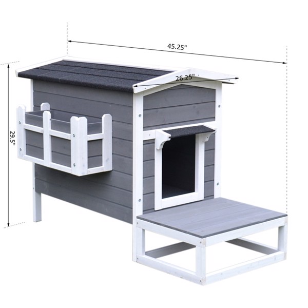 Wooden Cat House (Swiship-Ship)（Prohibited by WalMart）