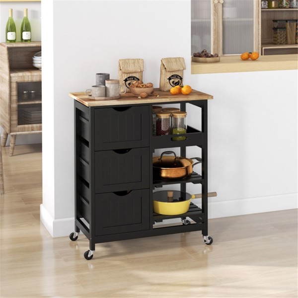 Kitchen Cart、Kitchen Storage Cabinet ( Amazon Shipping)（Prohibited by WalMart）