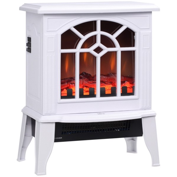 750W/1500W 18 inch Electric Fireplace Heater-white (Swiship-Ship)（Prohibited by WalMart）