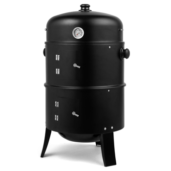 80*41*48cm Iron Spray Smoker Carbon Grill Black