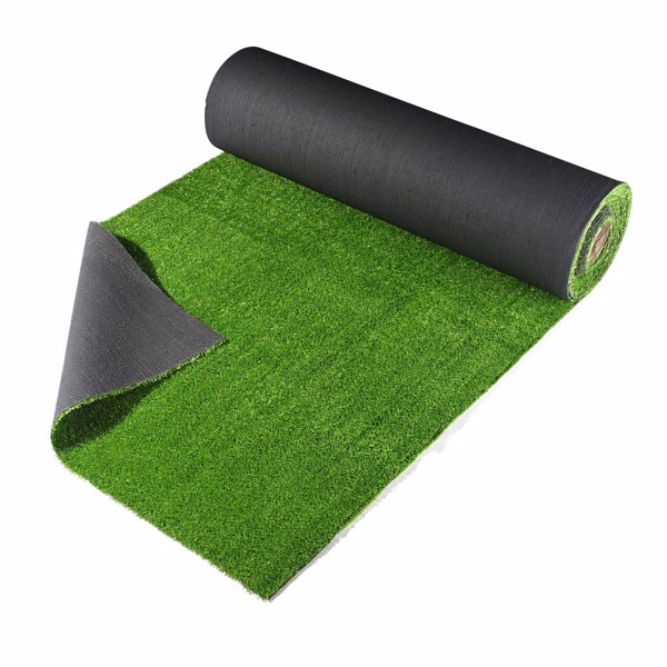 Realistic Synthetic Artificial Grass Mat 3ft x 33ft with 3/8" grass blades height Indoor Outdoor Garden Lawn Landscape Turf for Pets,swimming pools, gardens, schools, Faux Grass Rug with Drainage（No s