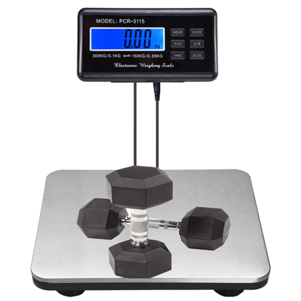 660lbs 300kg /100g Lcd Display Industrial Digital Weighing Postal Scale,Multifunction Easy Installation For  Post Office,Warehouse,Food Industry,Factory,Express Company,Supermarket,Wholesale Market（No