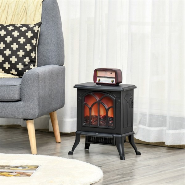 750W/1500W 17 inch Electric Fireplace Heater ( Amazon Shipping)（Prohibited by WalMart）