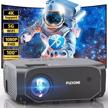  Supported, Home Theater Movie Projector with Screen for <b style=\\'color:red\\'>Phone</b>/PC/TV Stick/PS5（FBA仓发货，禁售亚马逊）