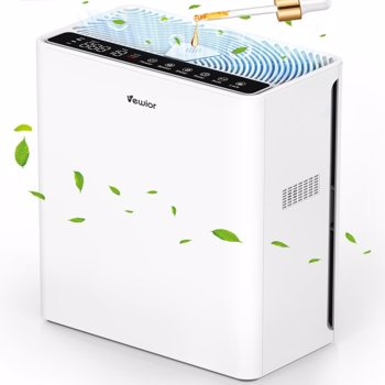 Air Purifiers For Home Large Room Up To 1730 sqft H13 HEPA Air Purifiers Filter With Fragrance Sponge Timer Washable Filter Cover,15 DB Quiet Air Cleaner For Pets Dander Smell Smoke Pollen（Shipment from FBA）