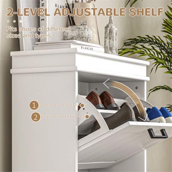 Shoe Storage Cabinet-White ( Amazon Shipping)（Prohibited by WalMart）