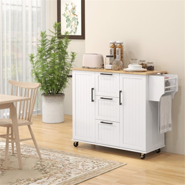 Kitchen Cart/Storage cabinet (Swiship-Ship)（Prohibited by WalMart）