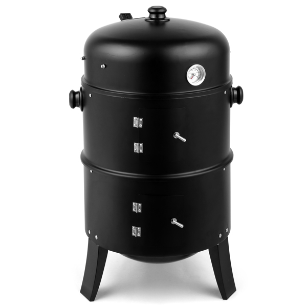 80*41*48cm Iron Spray Smoker Carbon Grill Black