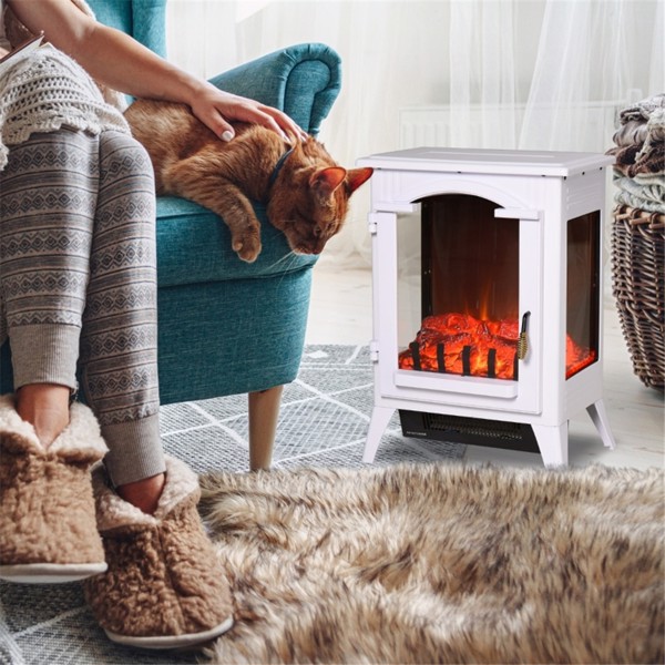 750W / 1500W 23"  Electric Fireplace-White ( Amazon Shipping)（Prohibited by WalMart）