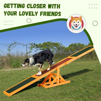 Wooden Dog Agility Seesaw 