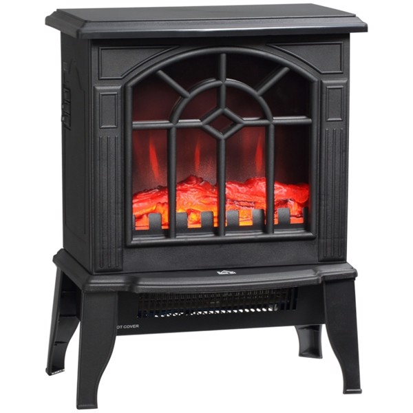 750W/1500W 18 inch Electric Fireplace Heater-black ( Amazon Shipping)（Prohibited by WalMart）