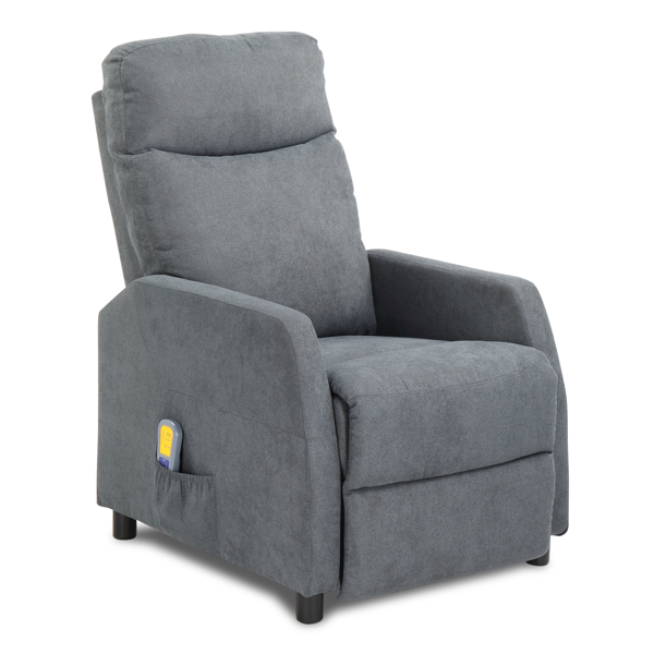 浅灰色 织布 带6点按摩1点加热功能 120kg 电动躺椅 英规 BRC-006-10