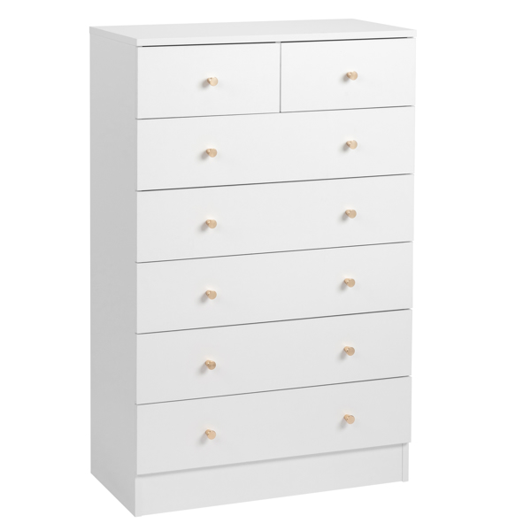 [FCH] Modern Simple 7-Drawer Dresser White