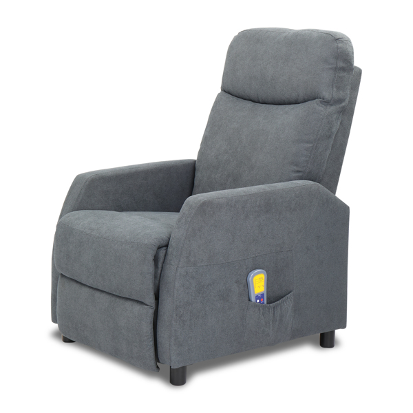 浅灰色 织布 带6点按摩1点加热功能 120kg 电动躺椅 英规 BRC-006-8