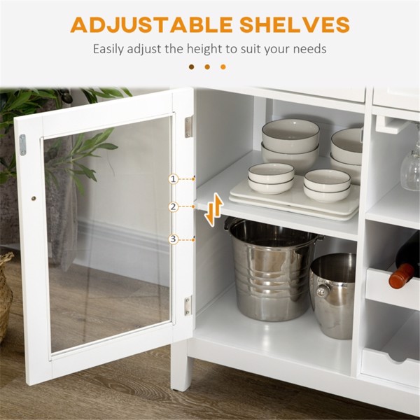 Kitchen Sideboard/ Storage cabinet/Coffee Bar Cabinet (Swiship-Ship)（Prohibited by WalMart）