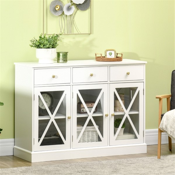 Kitchen Sideboard/ Storage cabinet/Coffee Bar Cabinet (Swiship-Ship)（Prohibited by WalMart）