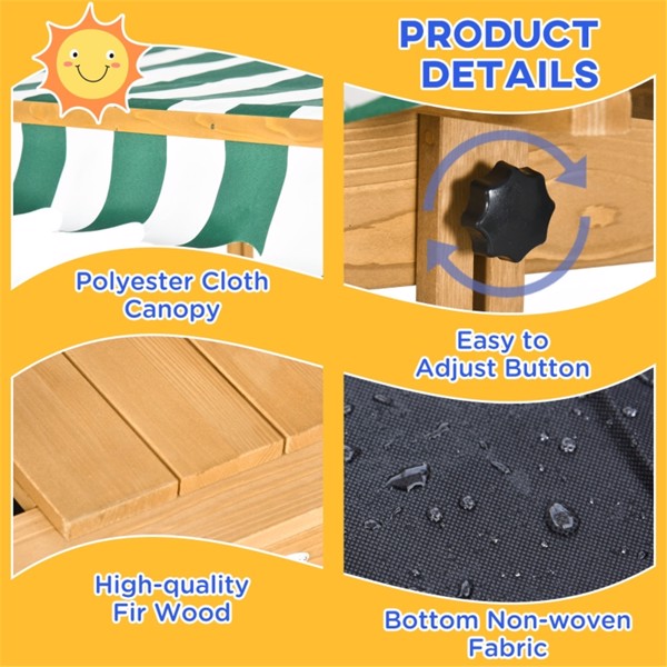 Kids Sandbox with Cover (Swiship-Ship)（Prohibited by WalMart）