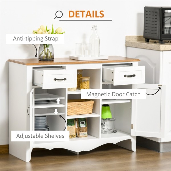 Kitchen Sideboard/ Storage cabinet/Coffee Bar Cabinet (Swiship-Ship)（Prohibited by WalMart）