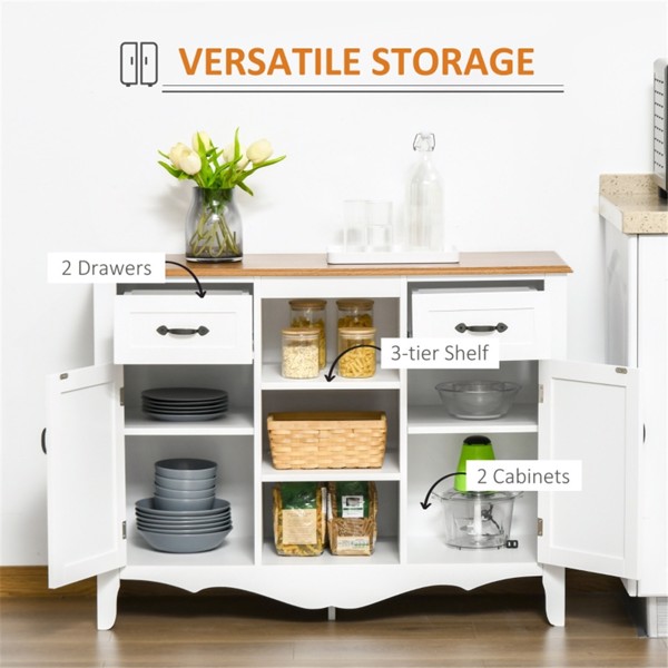 Kitchen Sideboard/ Storage cabinet/Coffee Bar Cabinet (Swiship-Ship)（Prohibited by WalMart）