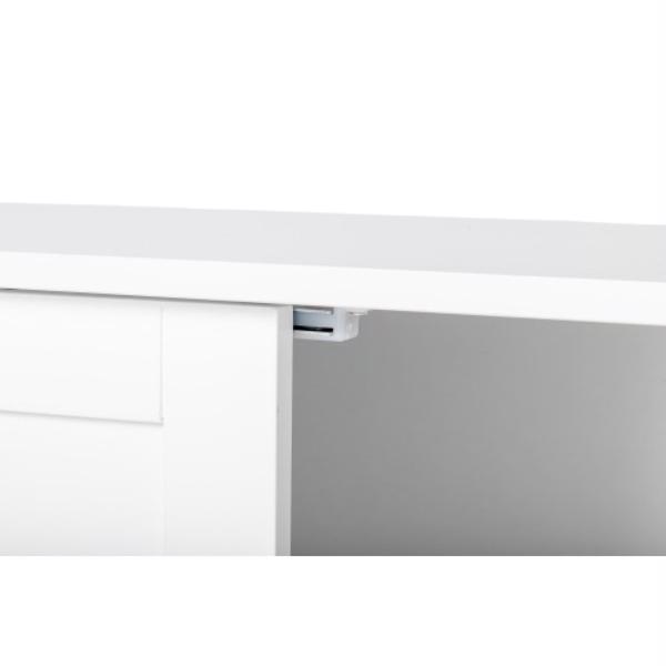 [FCH] Storage Bathroom Cabinet, 2 Doors 4 Drawers Bathroom Cabinet, White