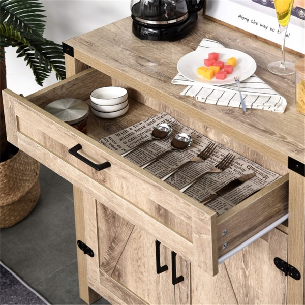 Kitchen Sideboard/ Storage cabinet/Coffee Bar Cabinet (Swiship-Ship)（Prohibited by WalMart）