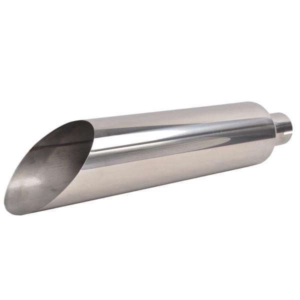 Silver Straight Exhaust Tip 5"-8"  MT032007（Temu prohibits sales）(No support for returns without reason)（Amazon prohibits sales）