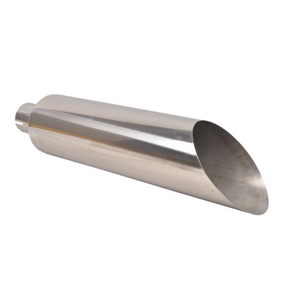 Silver Straight Exhaust Tip 4"-8" MT032005（Temu prohibits sales）(No support for returns without reason)（Amazon prohibits sales）