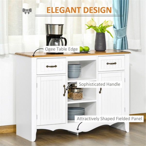 Kitchen Sideboard/ Storage cabinet/Coffee Bar Cabinet (Swiship-Ship)（Prohibited by WalMart）