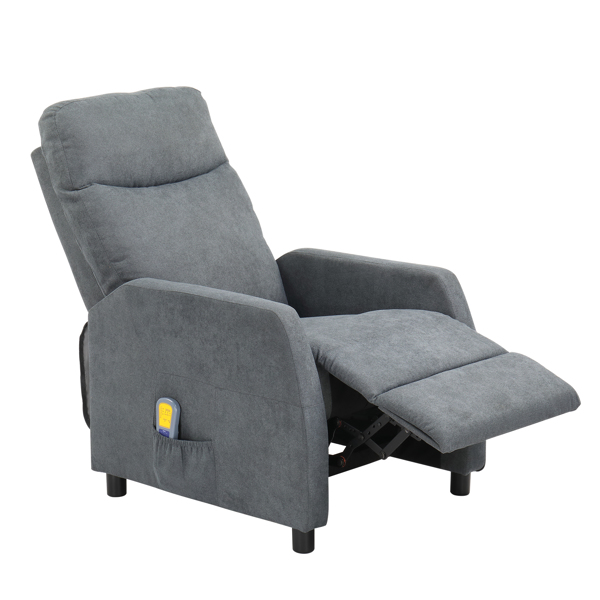 浅灰色 织布 带6点按摩1点加热功能 120kg 电动躺椅 英规 BRC-006-7