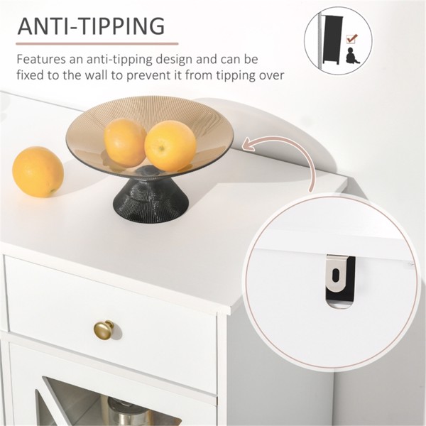 Kitchen Sideboard/ Storage cabinet/Coffee Bar Cabinet ( Amazon Shipping)（Prohibited by WalMart）