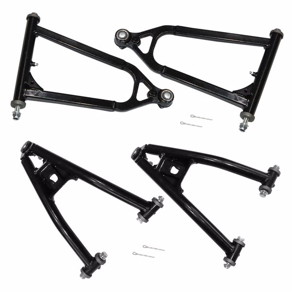 MT042041  06-09 Yamaha RaptorUpper + Lower A-Arm Front Left And Right Fits YFM700R Black（Temu prohibits sales）(No support for returns without reason)（Amazon prohibits sales）