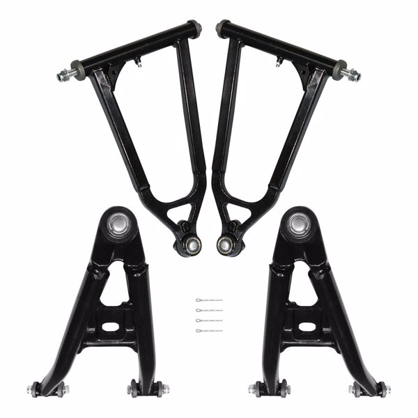 MT042041  06-09 Yamaha RaptorUpper + Lower A-Arm Front Left And Right Fits YFM700R Black（Temu prohibits sales）(No support for returns without reason)（Amazon prohibits sales）