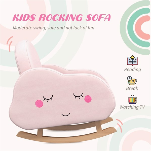 Kids Rocker Armchair-Pink (Swiship-Ship)（Prohibited by WalMart）