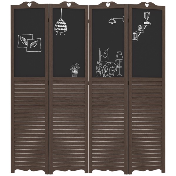 Wooden Room Divider/Privacy Screen (Swiship-Ship)（Prohibited by WalMart）