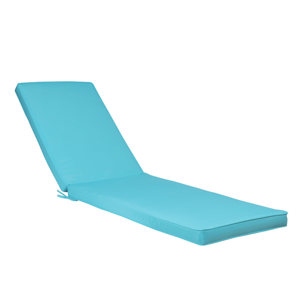 Outdoor Lounge Chair Cushion Replacement Patio Funiture Seat Cushion Chaise Lounge Cushion（SKY BLUE Color） [Sale to Temu is Banned.Weekend can not be shipped, order with caution]
